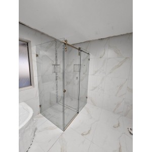 Sero-L Frameless Sliding Door L Shape Shower Screen 980-1100 *900